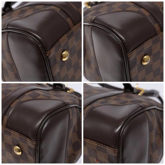 LOUIS VUITTON Damier Ebene Berkeley Hand Bag N52000 LV Auth 134725 - Picture 14 of 16